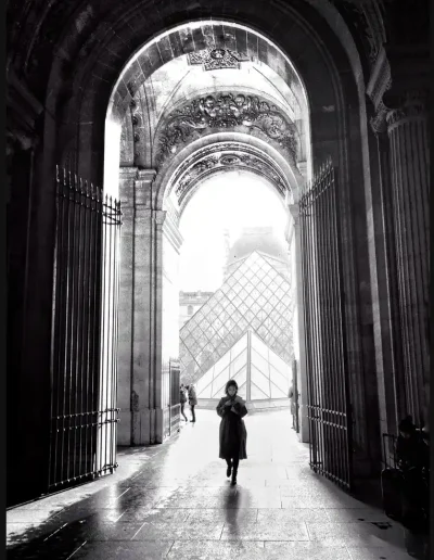 Leaving the Louvre, Paris